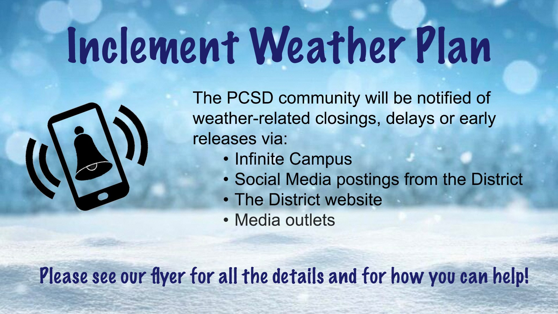 Inclement Weather Information